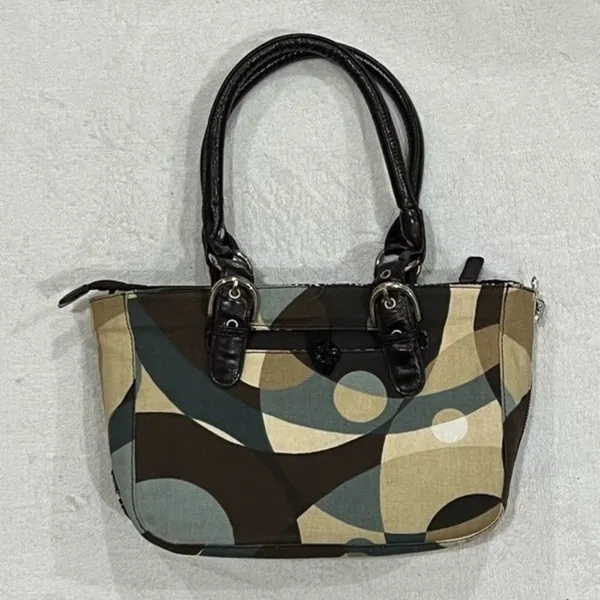 Luvali Changeable & Reversible Dark Brown Bag with Kaleidoscope/Jungle Cover - Image 7