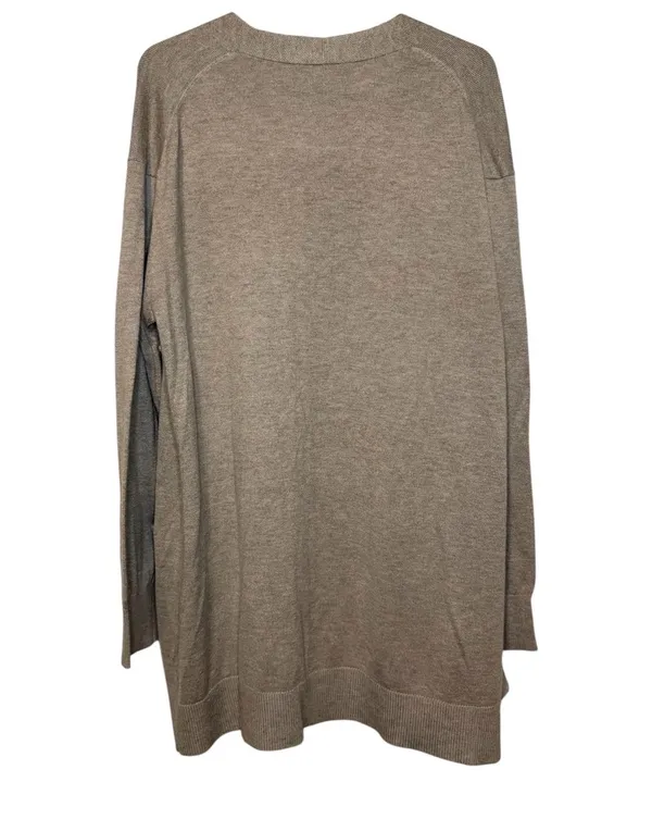 Cashmere Blend Cardigan - Womens M Medium Long Open Front Sweater - Image 2