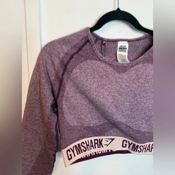 Nwt Gymshark Dark Ruby Flex Crop Top - Image 4