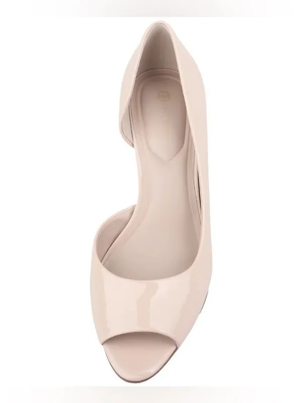 Giani Bernini Women's Valorr Peep Toe d'Orsay Pumps Nude Size 6 - Image 3