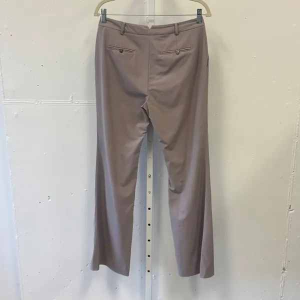 Ann Taylor Mauve Taupe Wool Blend Straight Leg Dress Pants Size 4 Career Classic - Image 2
