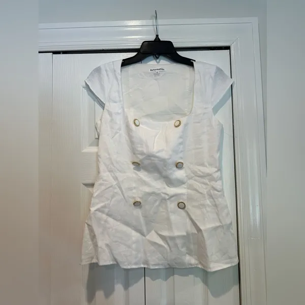Reformation Meela Linen Top - Image 2