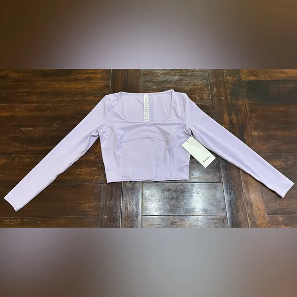 NWT Lululemon Waist-Seamed Nulu Long-Sleeve Shirt - Lilac Ether - 6 - Image 6
