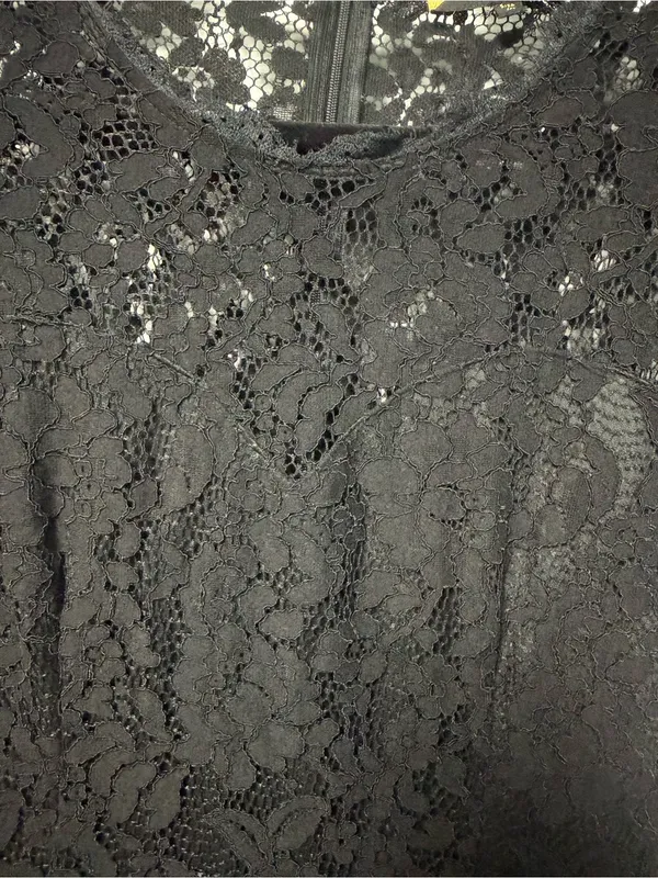 Miusol Black Lace Evening Dress with Satin Trim - Image 2