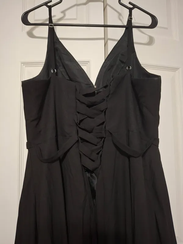 Formal Elegant Bridesmaid Dress Black Size L - Image 6