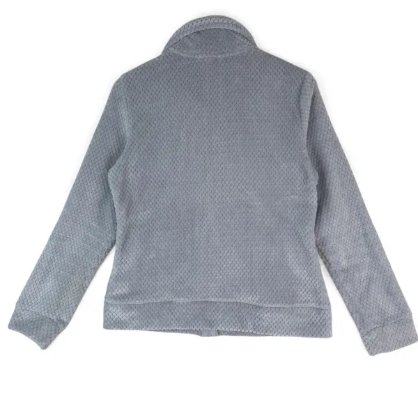 Free Country Jacket Womens S Gray Faux‎ Fur Full Zip Soft Plush Fleece Cozycore - Image 2