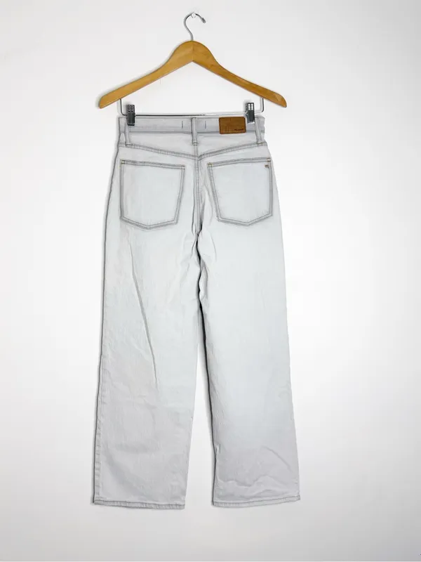 Madewell Perfect Vintage Wide Leg Crop Jeans Edmunds Wash Size 26 ND537 - Image 10
