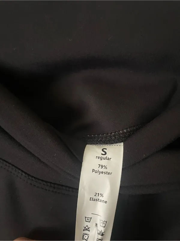 Halara Crossover High Waisted Flare Leggings Yoga Pants Black Size Small New - Image 6