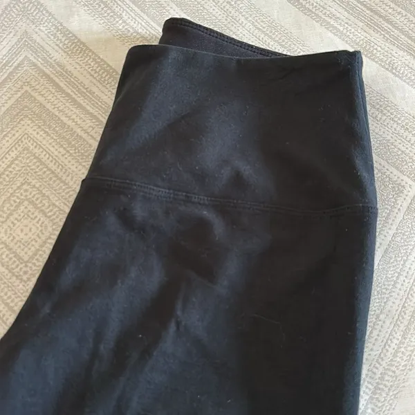 Sasha Women’s Basic Black High Waisted Leggings Size L - Image 2