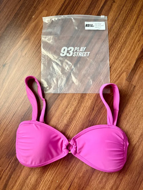 NEW 93 Playstreet BRIDGET Fuchsia Princess Bikini Top - Image 3