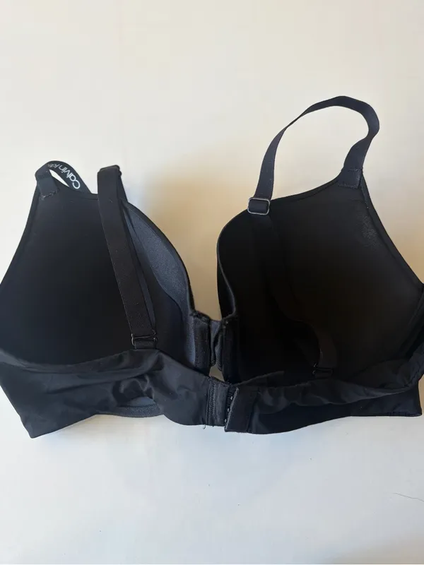 Lot of 2 Calvin Klein 36C Underwired Bra black and beige adjustable straps - Image 2