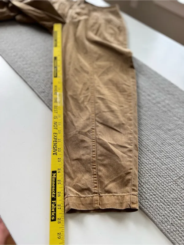 Universal Threads Camel Tan Barrel Leg Utility Tapered Pants Sz 4 - Image 7