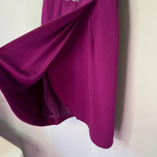 Trina Turk Faux Wrap Sleeveless V-neck Knee Length Party Cocktail Dress‎ Sz 6 - Image 6