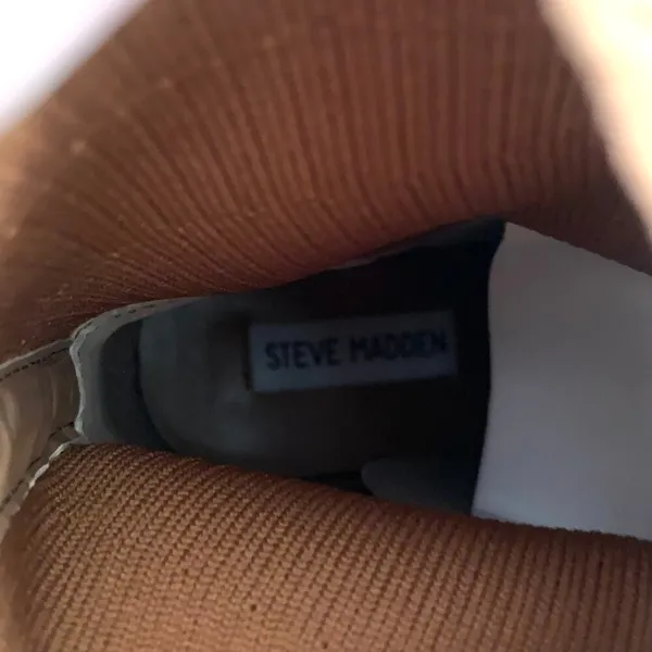 NEW Steve Madden Dimmer Knit Sock Boots in Tan - Image 8