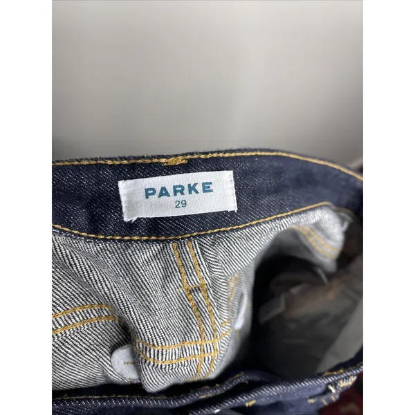 Parke Low Rise Baggy Jean in Dark Wash Blue Sz 29 - Image 10