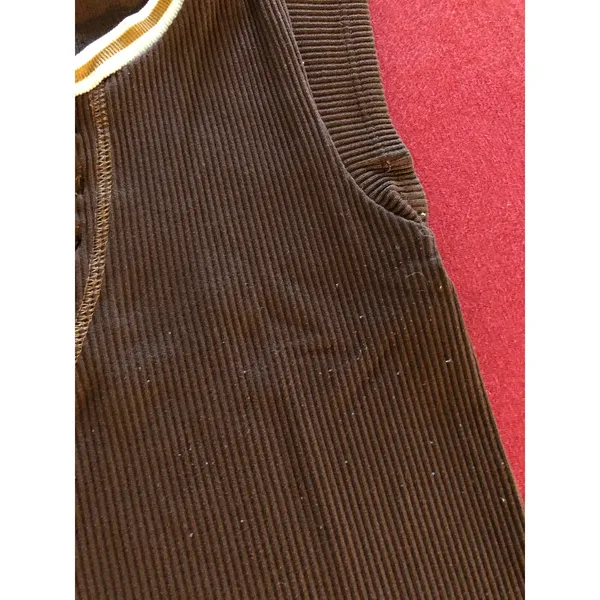 Urban Outfitters brown plunge scoop neck crop top Size M/L - Image 4