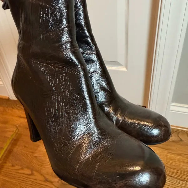 Zara Dark Brown Ankle Boots size 38 - Image 10