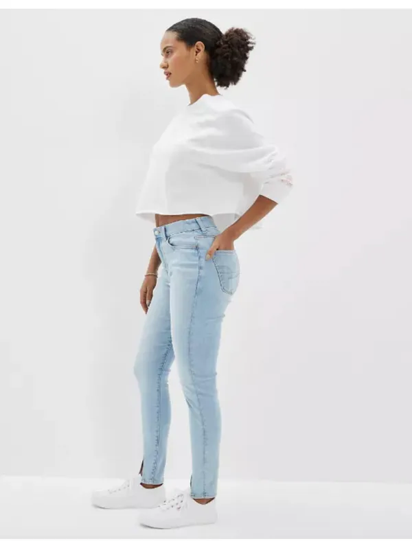 (C151) American Eagle Next Level Stretch Curvy High-Waisted Jegging Women's 4 - Image 2