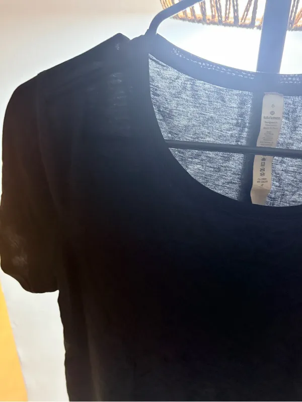Lululemon Classic Black Women's Short Sleeve Tee - Image 4