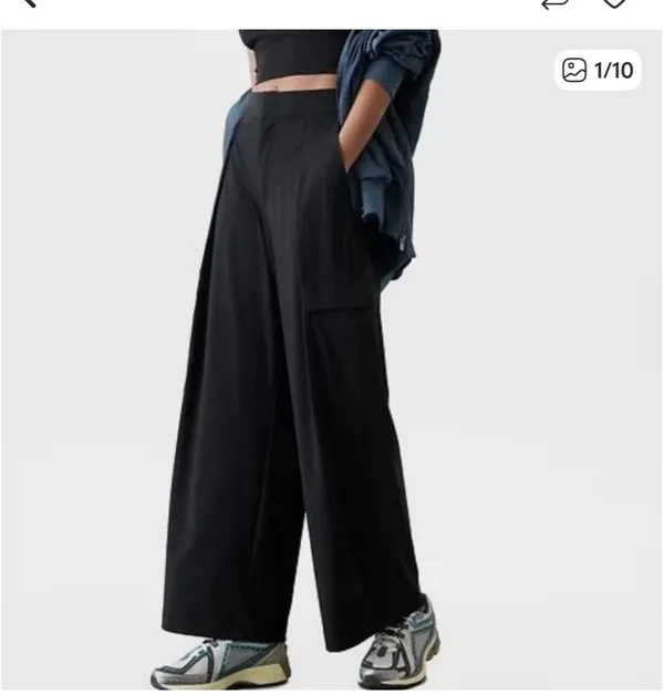 Athleta Charcoal Elastic Waist Pants - Image 5