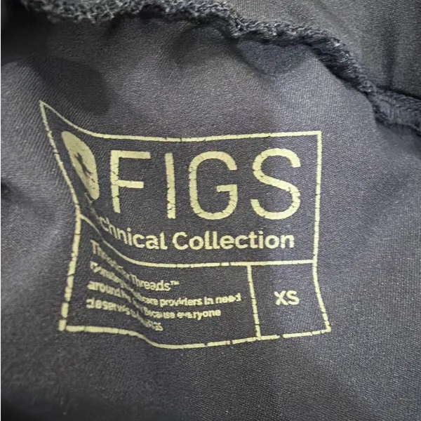 FIGS Yola Straight Leg Scrub Pants Navy Blue Drawstring Size XS - Image 7