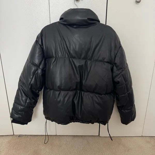 Missguided faux leather puffer - Image 7