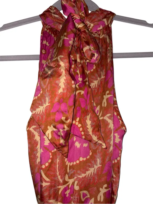 Cleobella Luella Floral Halter Maxi Dress XS - Image 6
