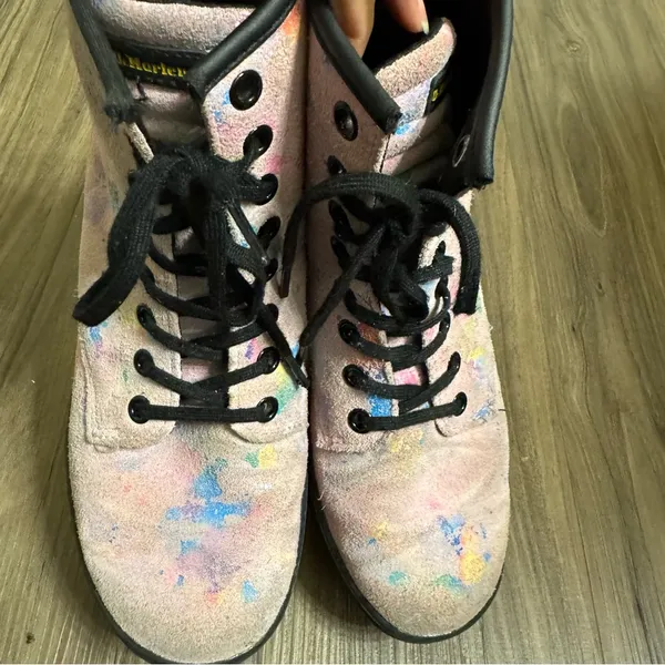 Dr. Martens Sheridan Rainbow Burst Suede Boots - Image 7