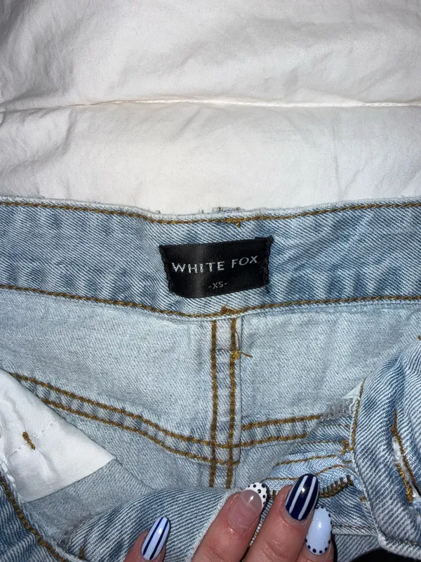 White Fox Boutique Denim Mini Skirt - Image 4