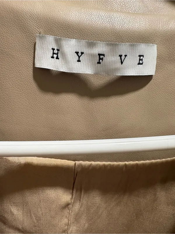 HYFVE Long Tan Trench Coat - Image 2