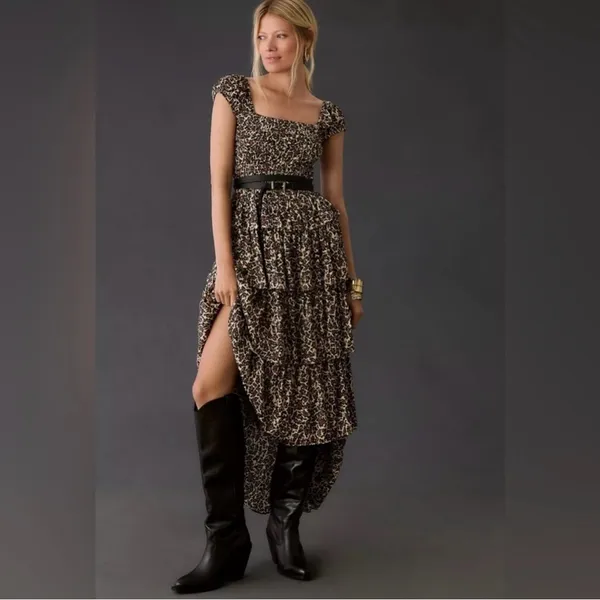 Ciao Lucia Catalina‎ Square Neck Tiered Maxi Dress Medium NWOT - Image 10