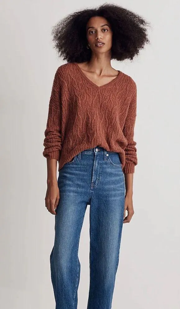 Madewell Alna V-Neck Sweater - Image 10