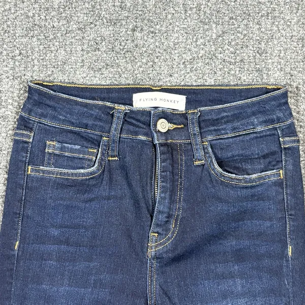 Flying Monkey Jeans Womens‎ 24 Blue Dark Wash Skinny Mid Rise Stretch Denim - Image 2
