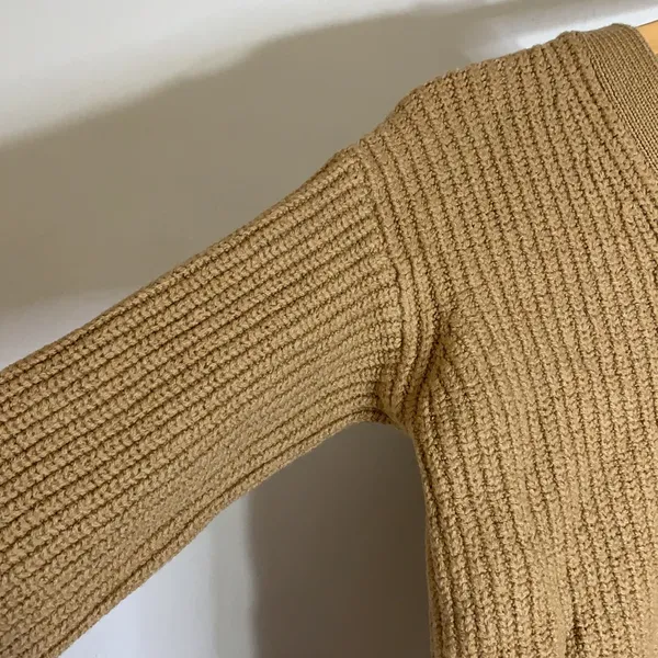 Wilfred merino wool camel button‎ down cardigan - Image 5