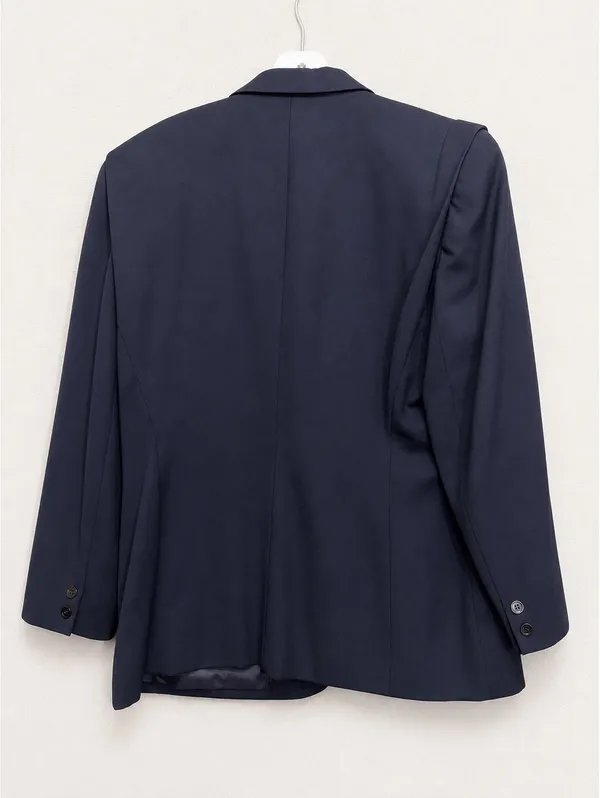 Jones Vtg New York Size 12 Navy Blazer Made in USA - Image 3