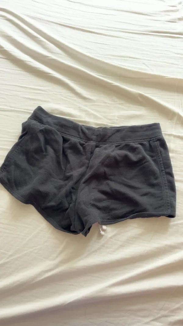 Old Navy low rise mini black shorts with white drawstring, size S  - Image 3