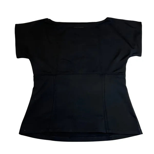 NEW Girlfriend Collective Bea Baby Tee Top Size XXL Cutout Boat Neck Fitted - Image 4
