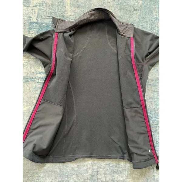 Lululemon Charcoal Gray and Pink Shape Jacket Size 6 - Image 3
