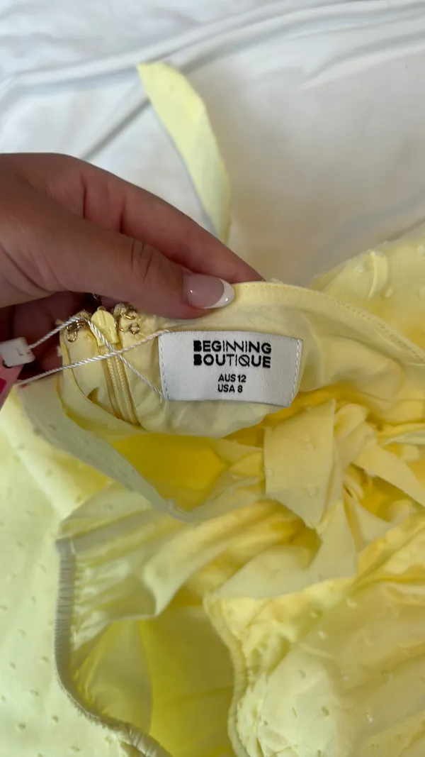 Beginning Boutique Strapless Mini Dress - Image 4