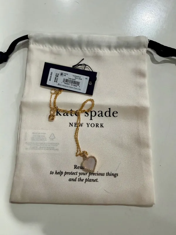 Kate Spade Gold Heart Necklace - Image 2