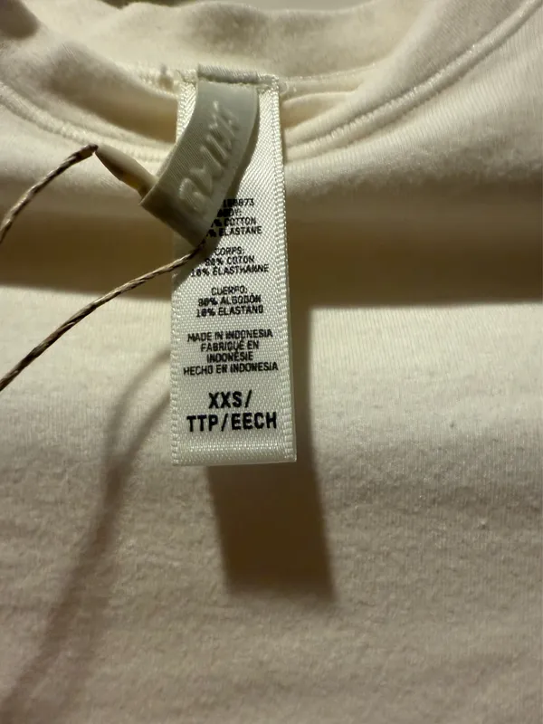 NWT Skims Cotton jersey long sleeve XXS - Image 3