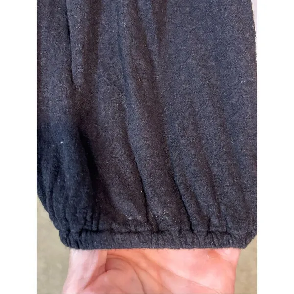 Free People Crepe Crop 3/4 Sleeve‎ Blouse size L BIN O - Image 5