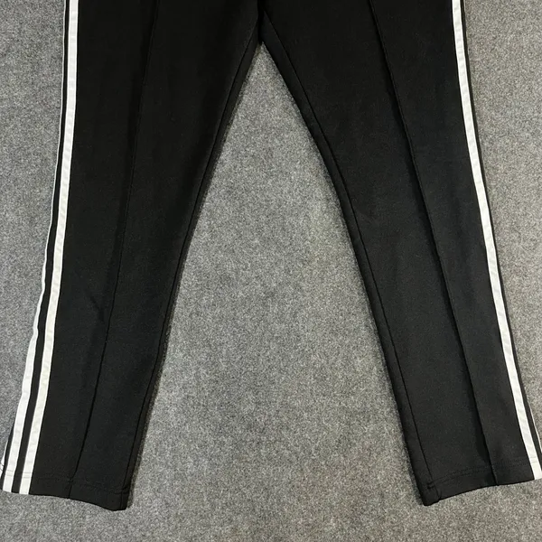 Adidas Originals Women Black 3-Stripe Track Pants Trefoil Logo Size L BK0017 - Image 7