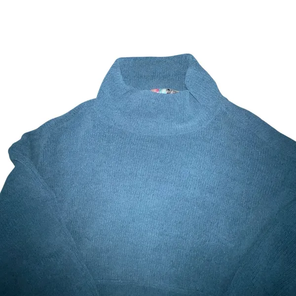 Free People Beach Women's Ronda Pullover Tunic‎ Mock Neck Blue Size XS Sweater - Image 2