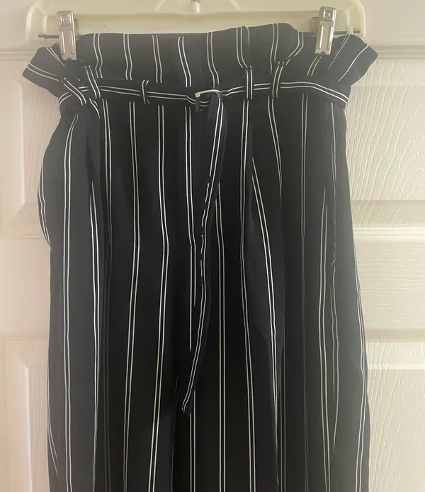 Express Belted High Waisted Work Pants - Image 2