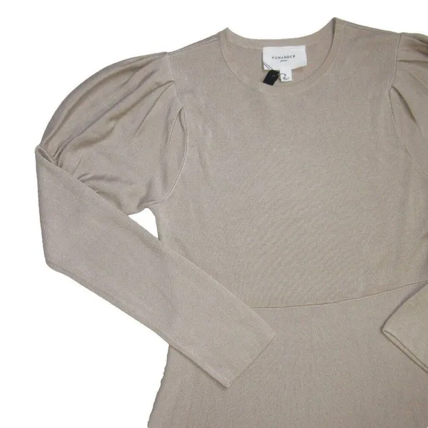 NWT Tuckernuck POMANDER PLACE Brielle in Tan Knit Maxi Sweater Dress S - Image 8