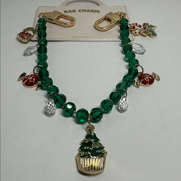 Anthropologie Holiday Icons Pearl Bag Charm #1004 - Image 2