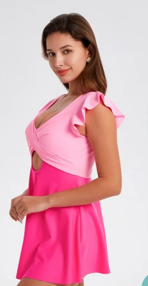 Eomenie Bathing Suit for Women Swim Dress Pin... - Image 5