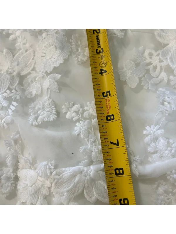 Altar'd State White Floral Embroidered Strapless Mini Dress Size S Romantic - Image 6