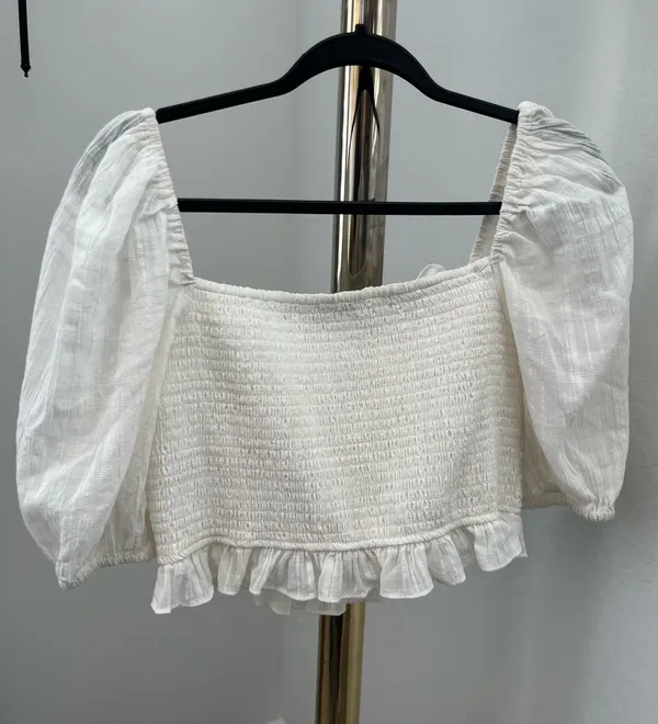 Lush Clothing Puff Sleeve Crop Top - Image 6